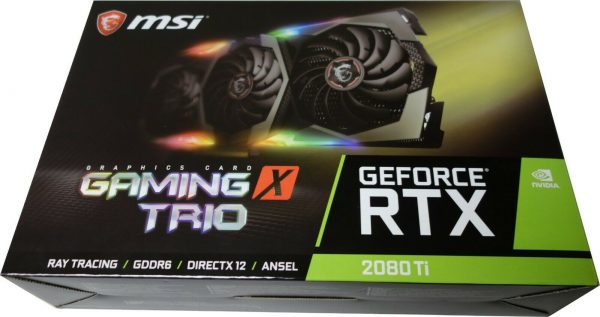 MSI RTX 2080 Ti GAMING X TRIO 11GB GDRR6 352-bit VR Ready Graphics Card